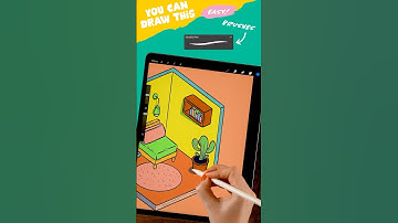 Easy Isometric Room Drawing #SpringOnYoutube #artwithflo