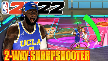 MY 99 OVERALL 2 WAY SHARPSHOOTER IS THE EASIEST BUILD TO USE IN NBA 2K22! AUTOMATIC GREENS 🔥