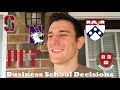 Business School Decision Reactions (UPenn Wharton, MIT Sloan, Northwestern Kellogg)