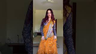 Anopurnaa Trying On Traditional Indian Saree - Indias Oldest Garment