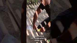 How to cut Unitwist Pipe.