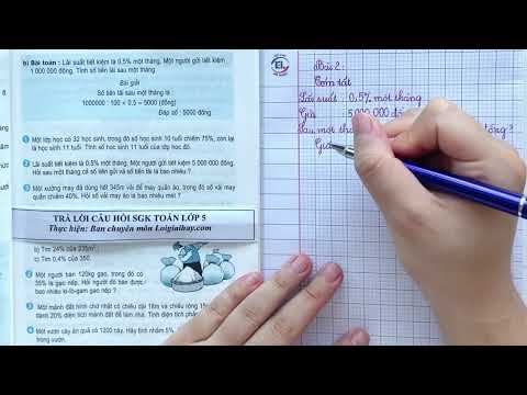 Video Giải toán về tỉ số phần trăm (tiếp theo) trang 77 -... - youtube