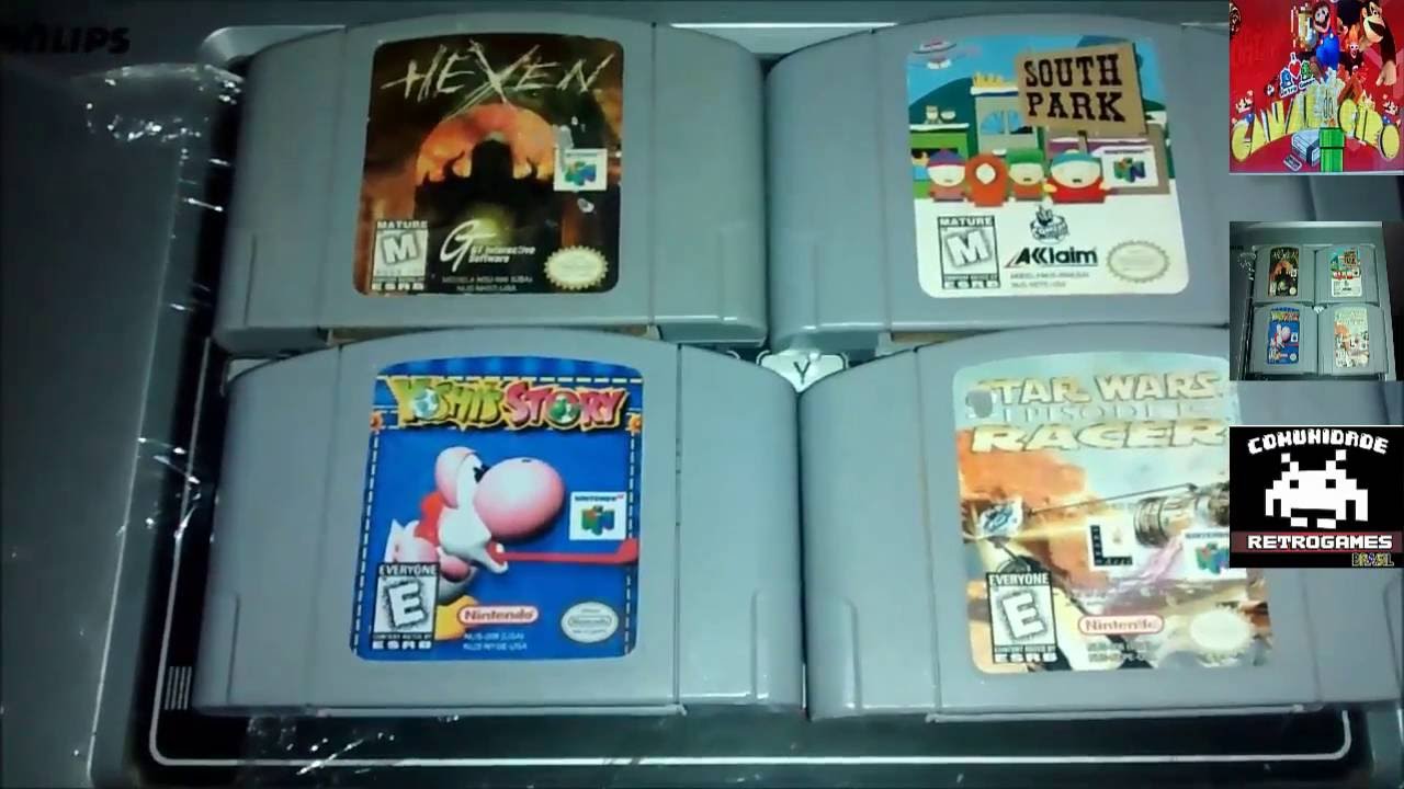 Caçada da semana mais alguns jogos de Nintendo 64