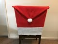 Christmas Chair Cover DIY Christmas Chair Cover DIY