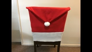 #DIY  Christmas Chair Cover | Tutorial