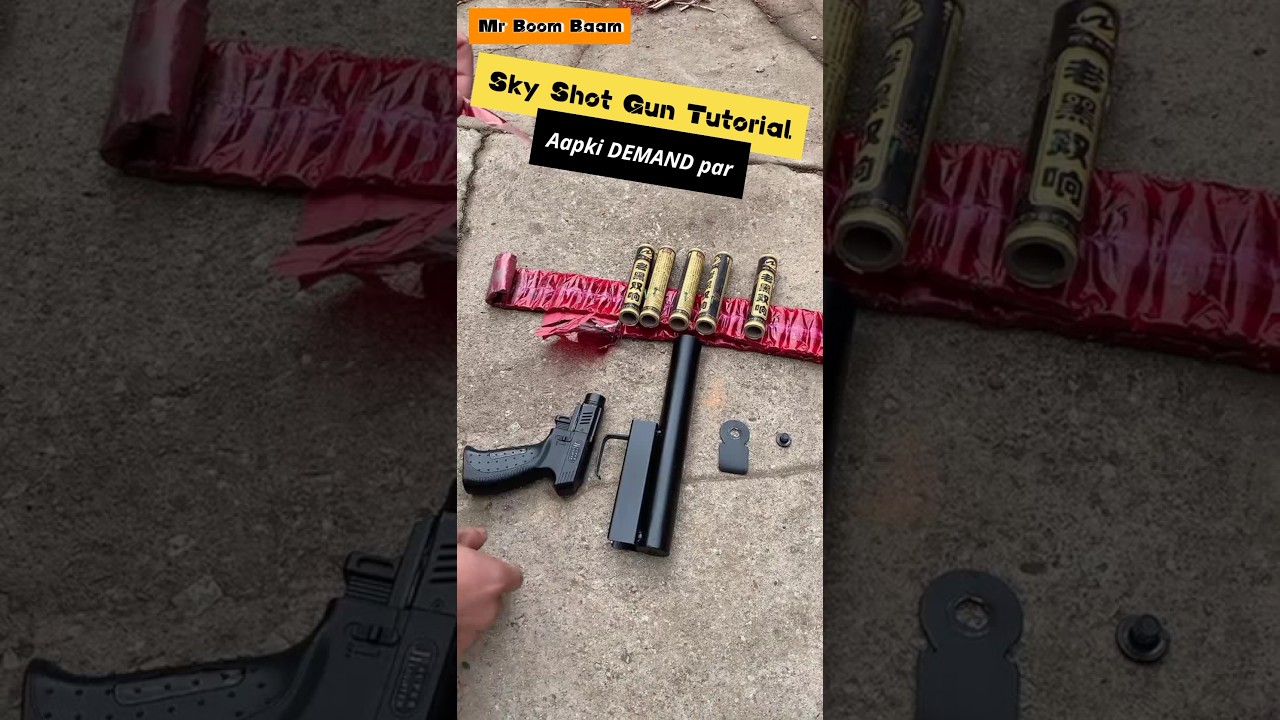 Skyshot Gun 🔫 Tutorial / Sky shot Gun Making Tutorial 💥 