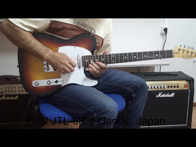 FUJIGEN FGN JTL-6R Telecaster J-classic, Japan - YouTube