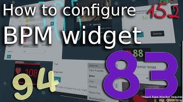 How to configure BPM widget in Pulsoid. Change ranges and colors.