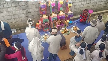 Tế cây tiền của con rể văn hóa người nùng trong đám tang mẹ vợ