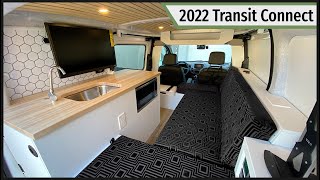 Ultimate Micro Camper Van Tour: Luxury 2022 Transit Connect with Incredible Features!