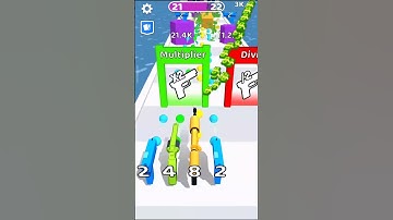 Merge gun run level 21 #mergerun #game #gaming #shorts