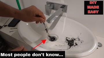 Unclog a blocked sink drain - 4 main ways