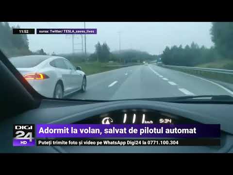 Pilotul automat al unui autoturism Tesla i-a salvat viața șoferului beat, care a adormit la volan