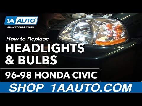How to Replace Headlight 96-98 Honda Civic