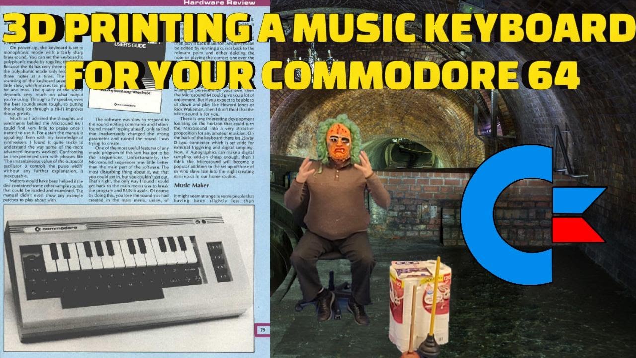 3D PRINTING A MUSIC KEYBOARD FOR YOUR COMMODORE 64