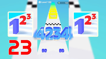 Mobile Gameplay Walkthrough: Number Masters, Pancake Run, Roof Rails, Marble 23 (Android,iOS)