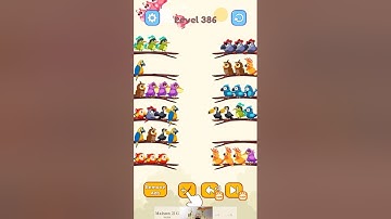 Bird Color Sort Puzzle Level 386 Solution
