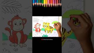 Coloring Jungle Scenery - Coloring pages