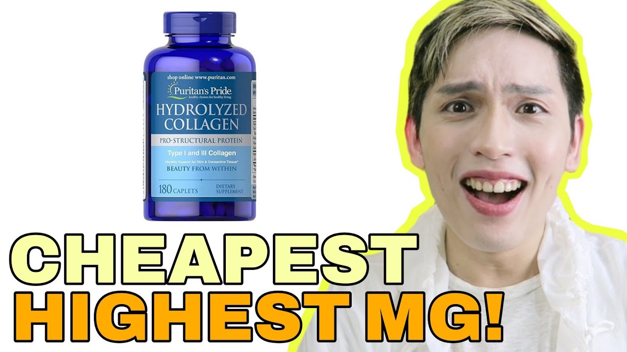 PURITAN'S PRIDE HYDROLYZED COLLAGEN REVIEW | 5 PESOS LANG ISA! 180 CAPLETS 