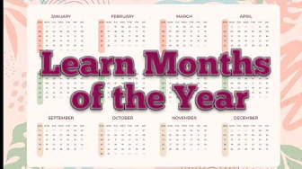 Learn Months name of the Year || Months Name in English