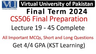 CS506 Final Term Paper Preparation || CS506 Final Term Preparation 2023