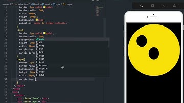 Smiley face emoji with HTML and CSS only #viral