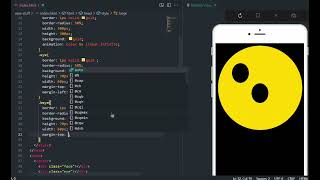Smiley face emoji with HTML and CSS only #viral