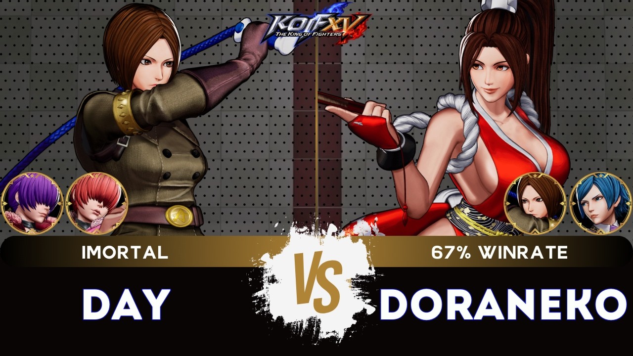 KOF XV ▰ DAY (Shermie/Whip/O.Shermie) 🆚 DORANEKO (Mai/Whip/Elizabeth) 🎞️Replay Match - 2/26
