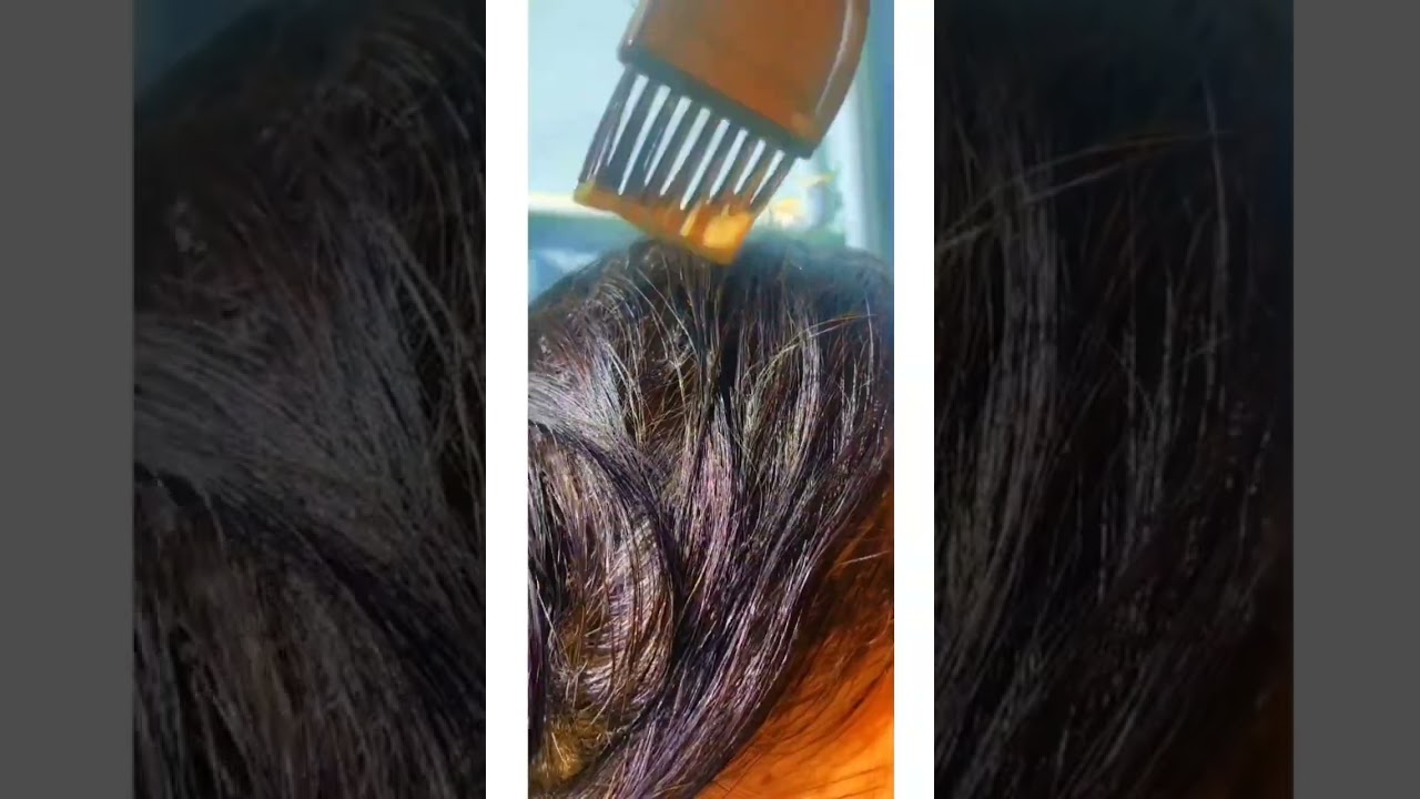 I tried biotique herbal hair colour✨watch till the end for results 