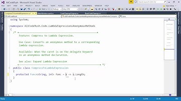 DevExpress CodeRush: Compress To Lambda