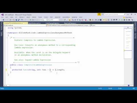 DevExpress CodeRush: Compress