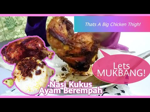 [-mukbang-/-먹방-]-nasi-kukus-ayam-berempah-(steamed-rice-with-spiced-chicken)-from-malaysia-🇲🇾