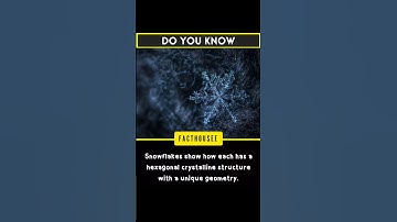 Snowflakes show how each has a hexagonal crystalline structure with a unique geometry. #amazingfacts