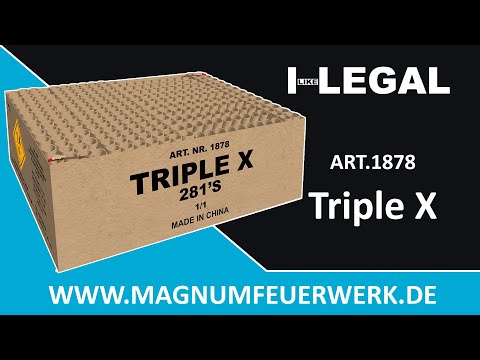 In diesem Video sehen Sie die I-Like-Legal Triple X Art. 1878Unglaublich dieser Doppelverbund!  Eine komplette Straßenshow mit verschiedenen Schussrichtungen...