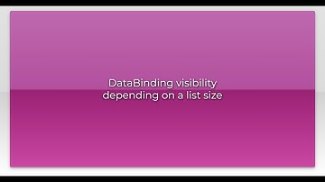 DataBinding visibility depending on a list size