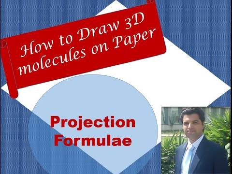 How to draw 3D molecules on 2D paper or screen (Projection Formulae)