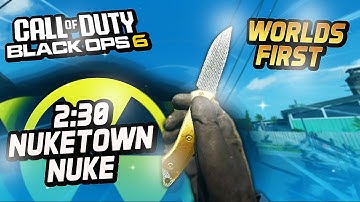 WORLDS FIRST KNIFE ONLY NUKETOWN NUKE!🤯