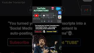 ​🤯 Auto Post YouTube Transcript to 5 Platforms! #YouTubeAutomation#ContentRepurpose#n8n#aiworkagency