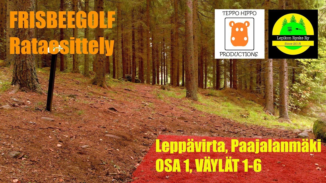 Frisbeegolf rataesittely, Leppävirta, Paajalanmäki, osa 1/3