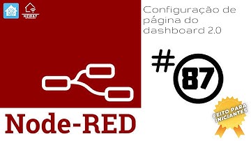 ✅ - Configurando página do dashboard 2.0 do Node-RED