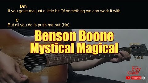 Thumbnail of Benson Boone - Mystical Magical Guitar Chords cover