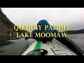 Quarry Paddle Lake Moomaw - Covington, Virginia, USA prone paddling POV