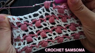 جديد غرز الكروشيه / كروشيه غرزة سهلة ومميزة لعمل بطانيات / بلوزات / وسكارفات روعة/  Crochet Stitches