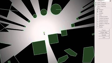 Box2D raycast stress-test 10000 rays