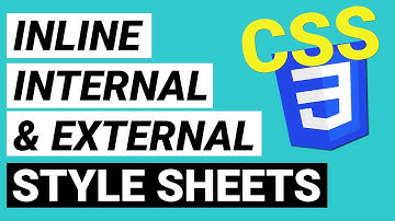 Inline, Internal and External CSS | Absolute Beginner CSS Crash Course