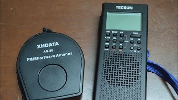 Tecsun PL-360 Shortwave Radio with XHData AN-80 External Reel Antenna