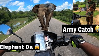 Attack by Elephant 🇱🇰 😡🔥 | I Hit Lorry 😭| Safari Cancel | Sri Lanka Ride