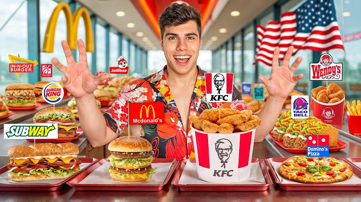 ΔΟΚΙΜΑΣΑ ΟΛΑ ΤΑ FAST FOOD ΤΗΣ ΑΜΕΡΙΚΗΣ!