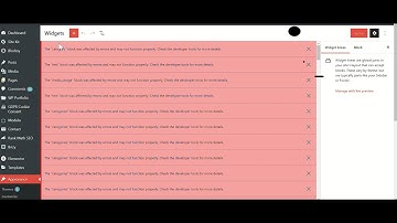 Widgets Error in WordPress | How to fix WordPress Widgets not Working
