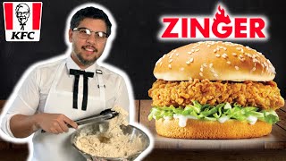 THE BEST KFC ZINGER COPYCAT Recipe feat. Colonel Sanders